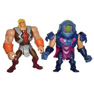 MOTU 5.5" He-Man & Man-E-Faces Power Attack Action Figures 2021 Pre-owned